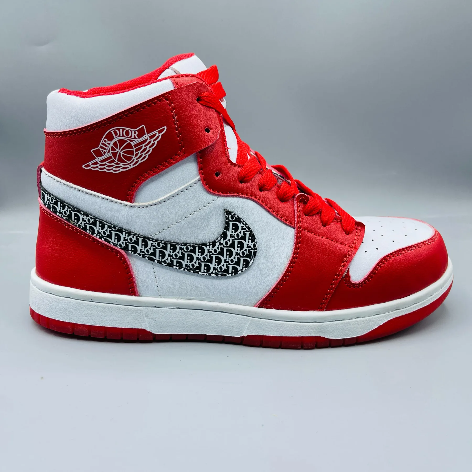 Dunk High-inspired shoes Red | 13D Red