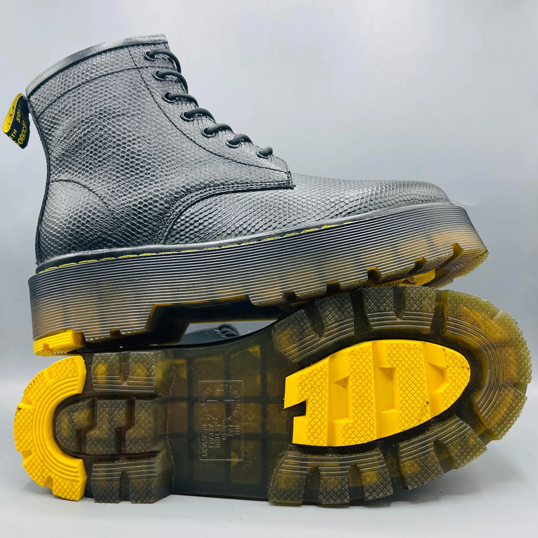 Dr. Martin Inspired Triple sole shoes- L004 Black