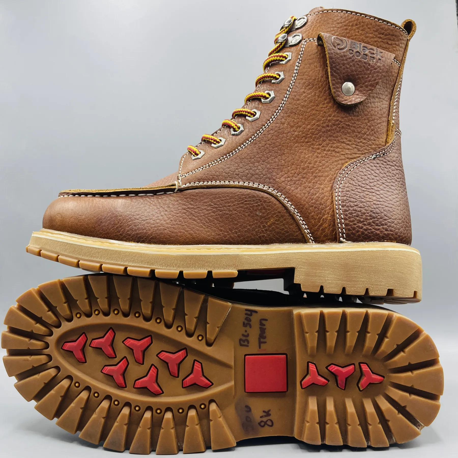 Premium Brown Leather Boots | BC504 Tan