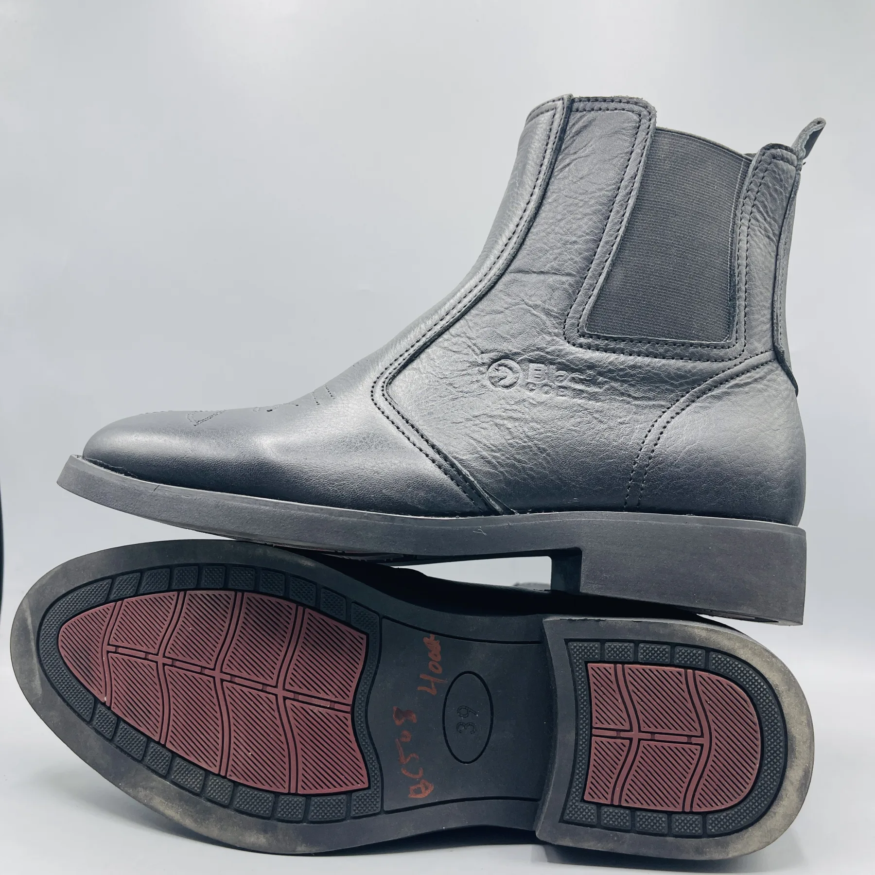 Black Cobra Leather Boot | BC508