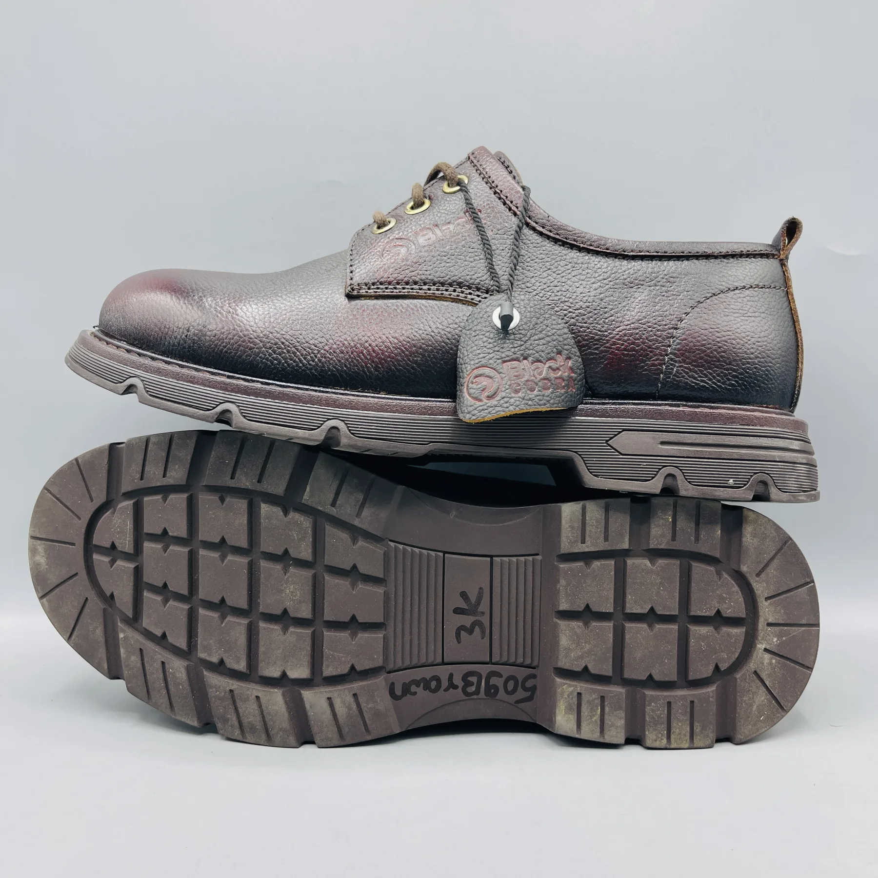 Black Cobra Half Boot- BC509 cherry