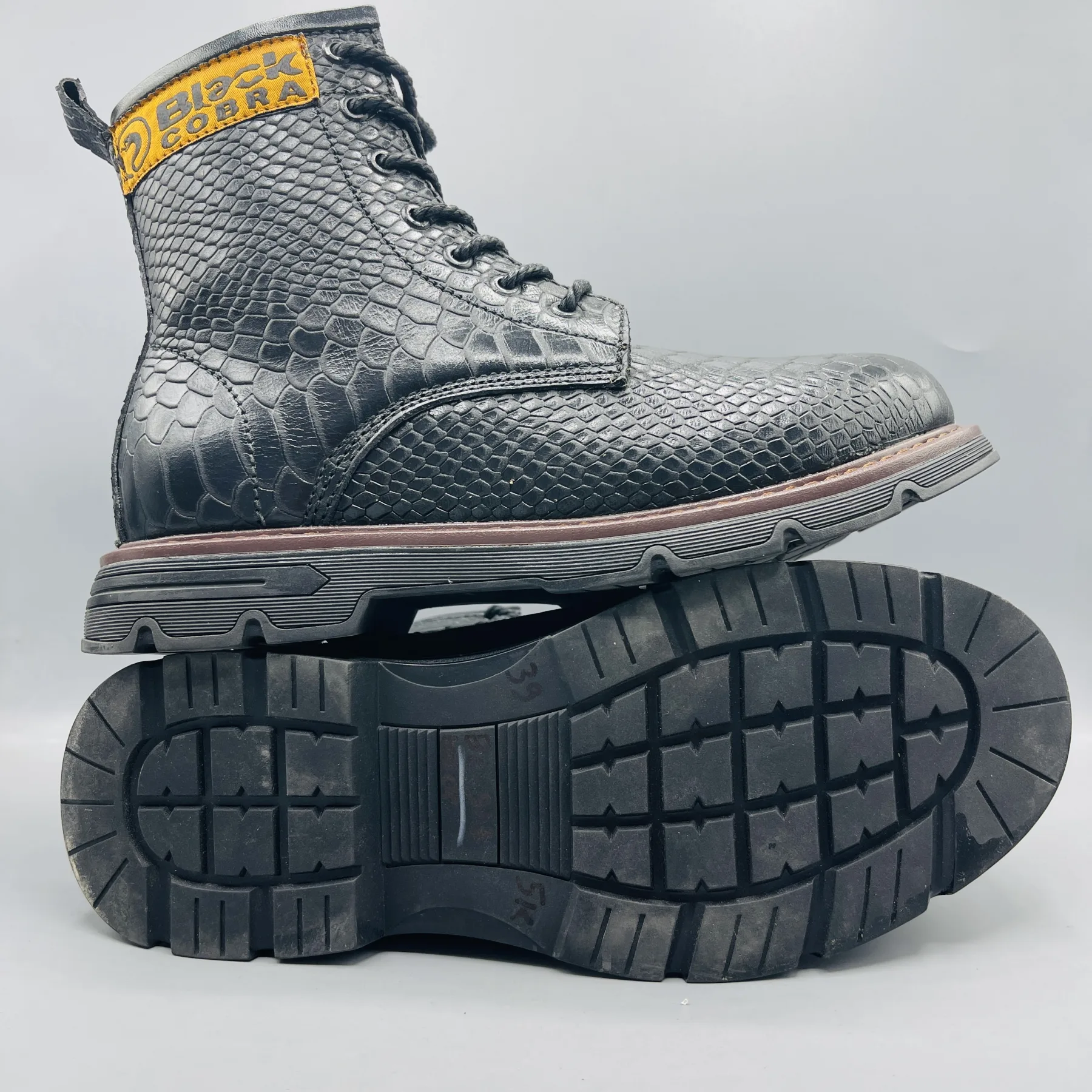 Black cobra boots for men | BC513 Black