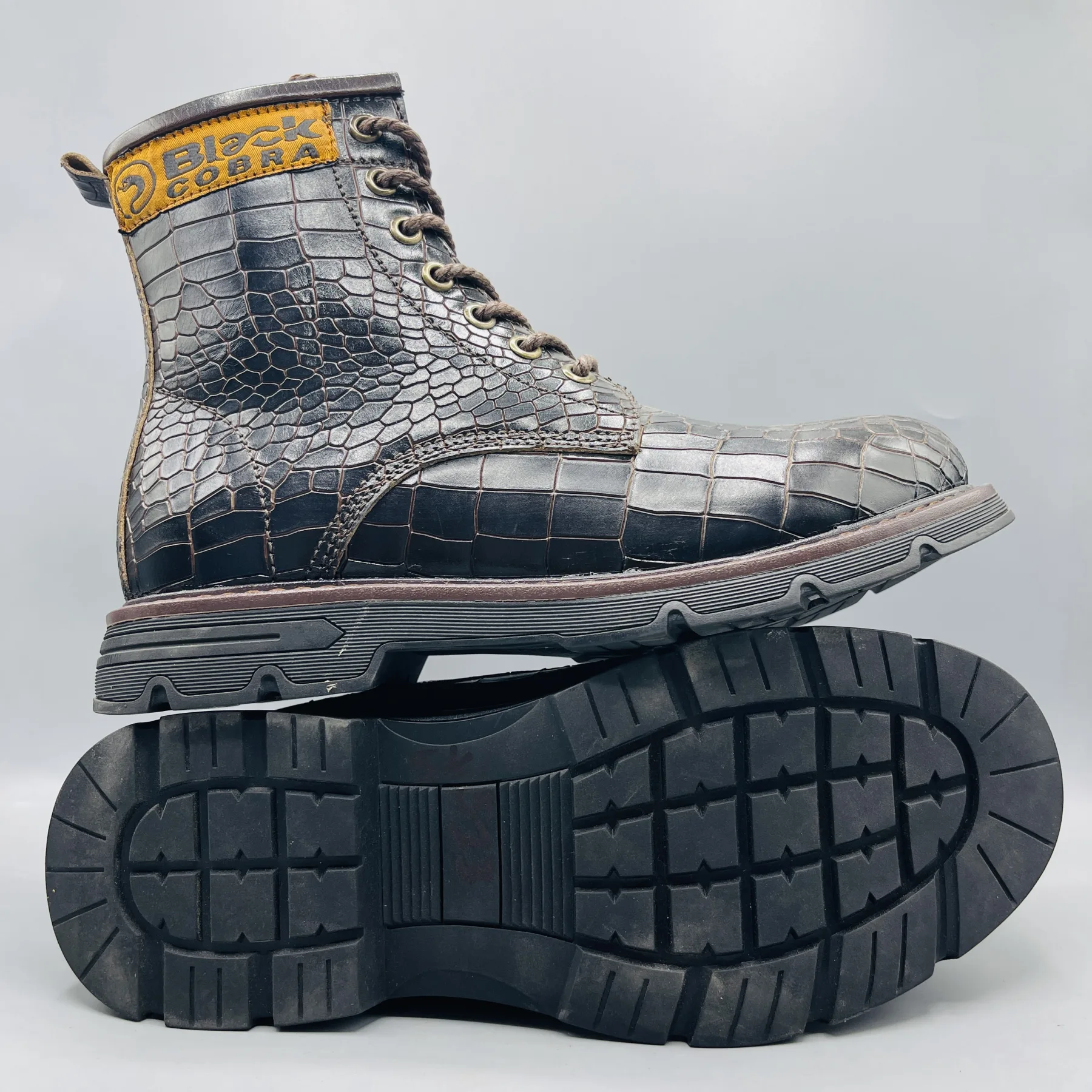 Black cobra shoes for men | BC513 Tan