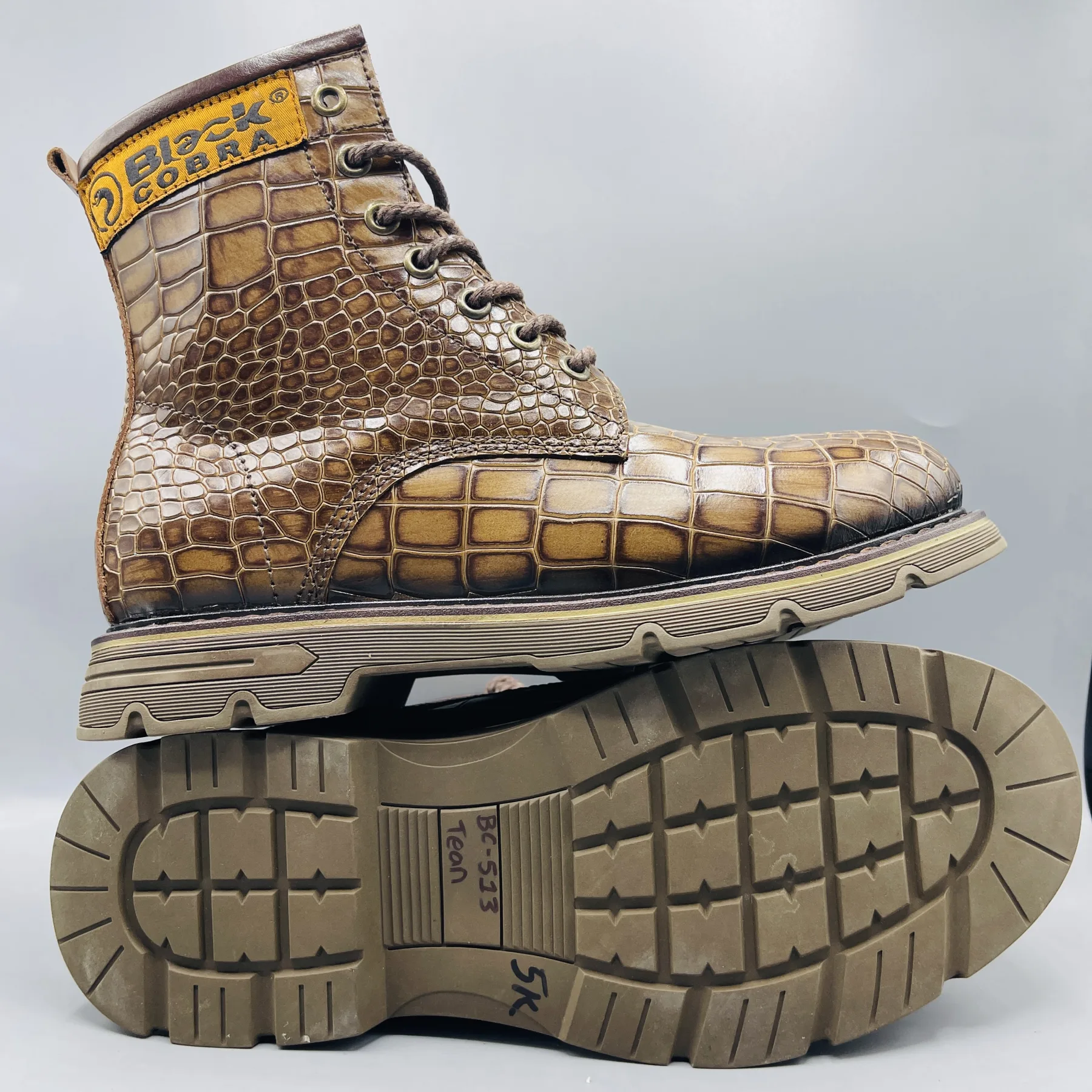 Black cobra shoes for men | BC513 Coffee