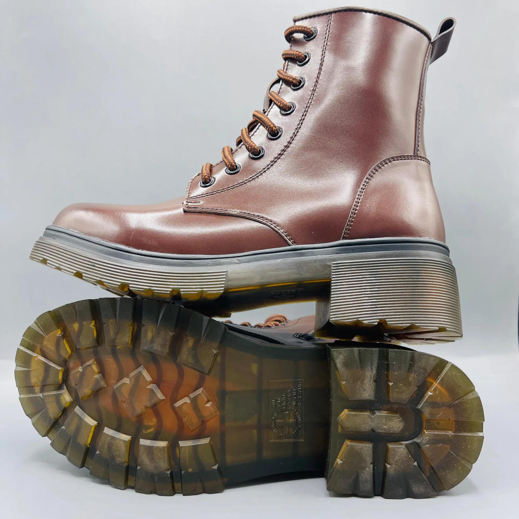 Dr. Marten inspired Shoes for women | 360 Brown